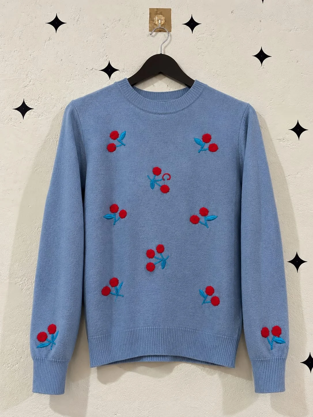 Blue Cherry Sweater