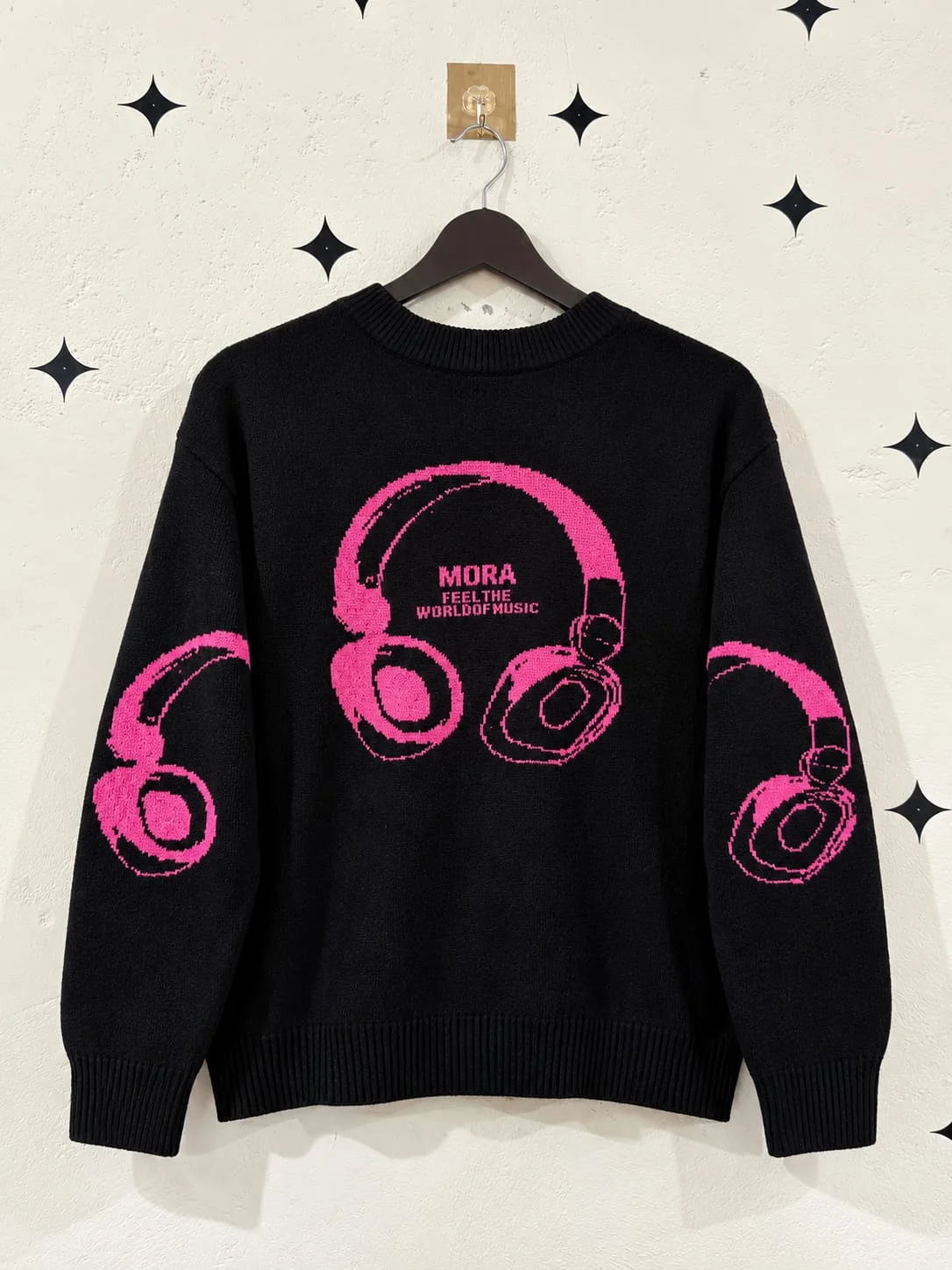 Black Graphic Sweater