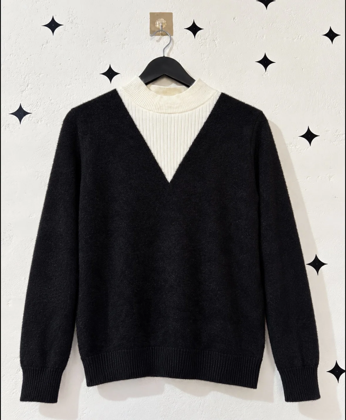 Black Layered Sweater