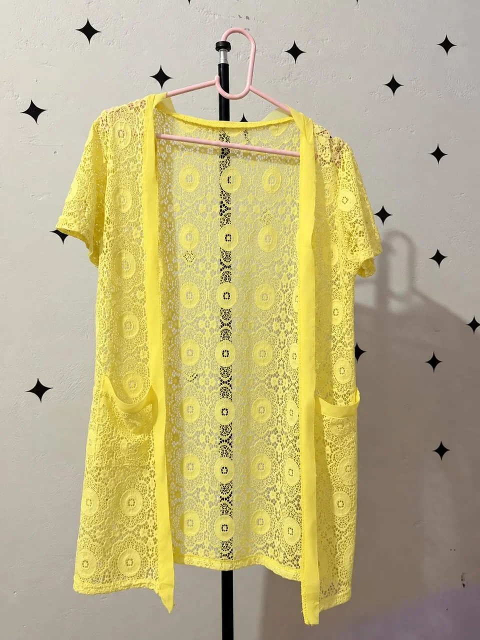 Yellow Lace Cardigan