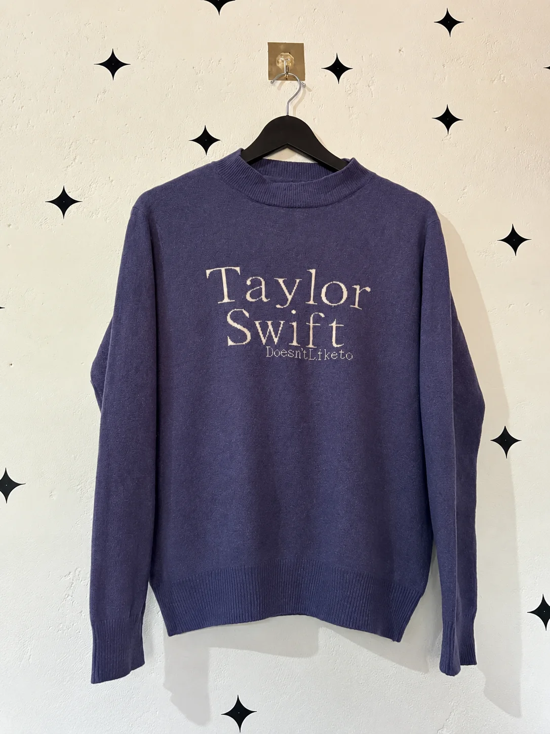 Blue Graphic Sweater