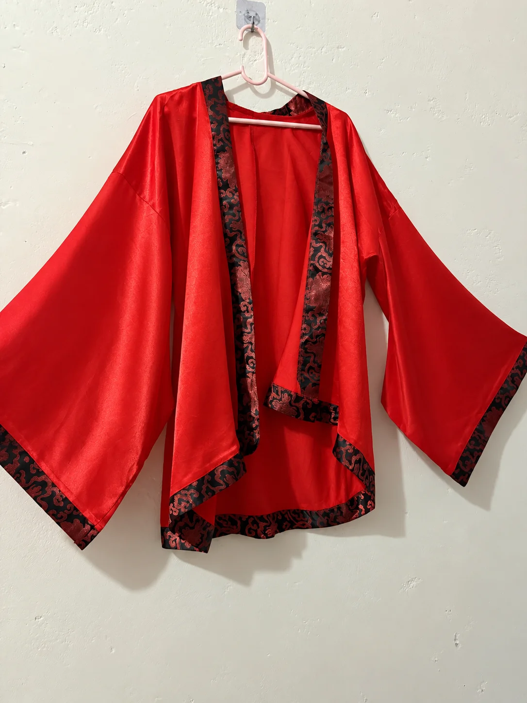 Red Satin Kaftan