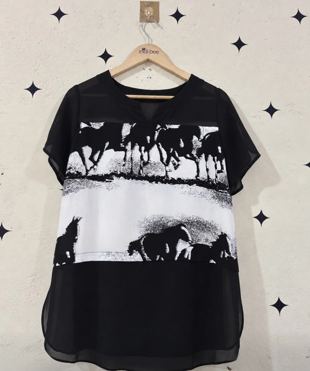 Korean Horse Print Top