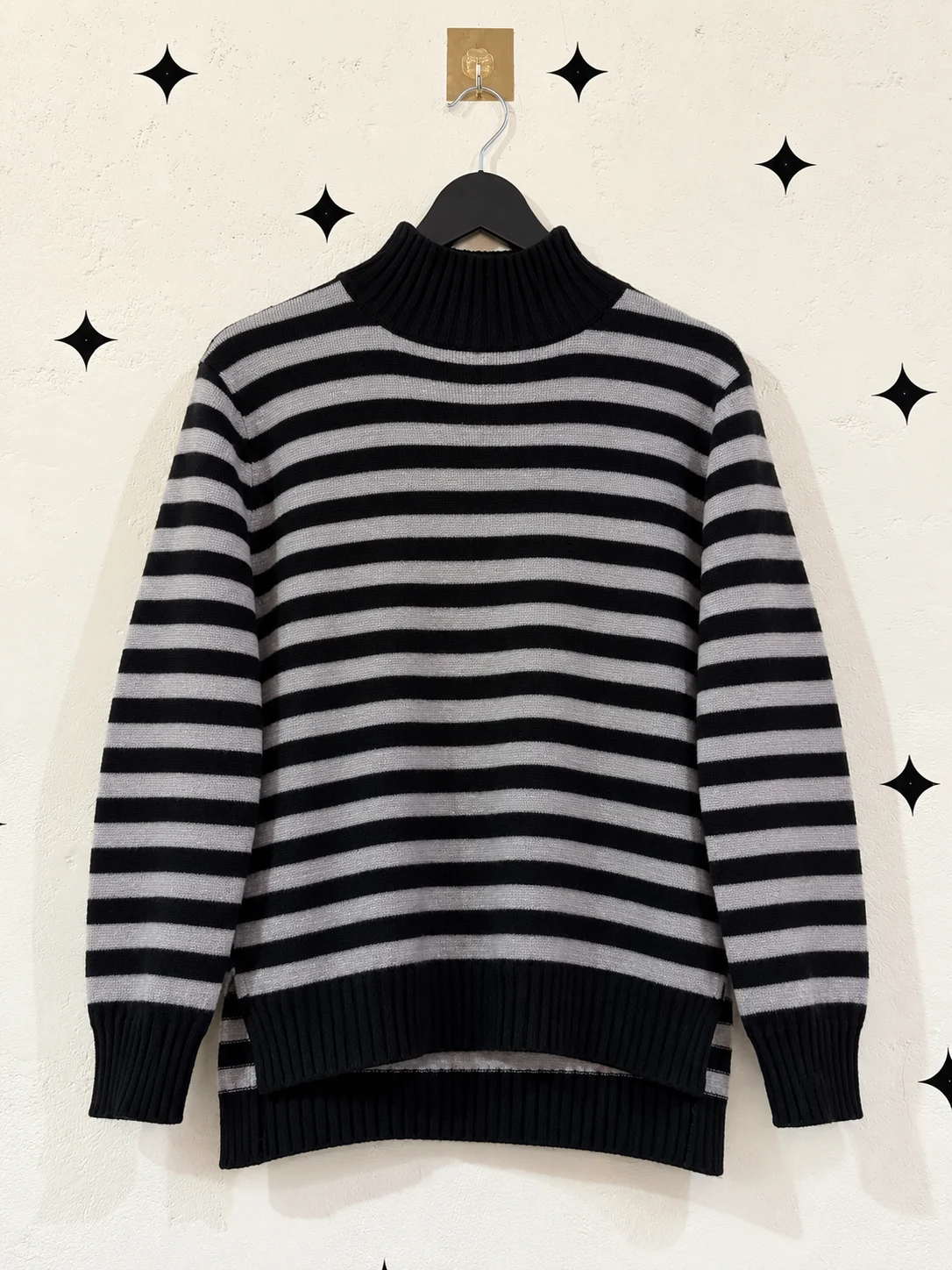Striped Turtleneck Sweater