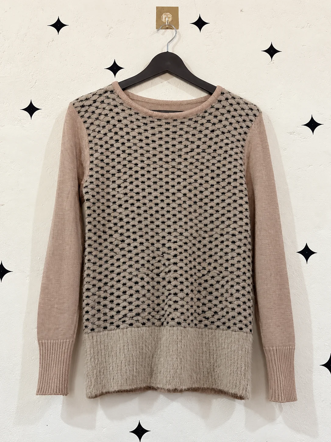 Patterned Knit Sweater