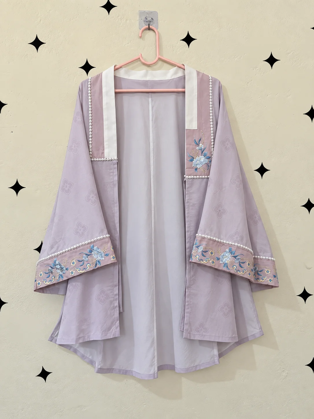 Embroidered Purple Kaftan