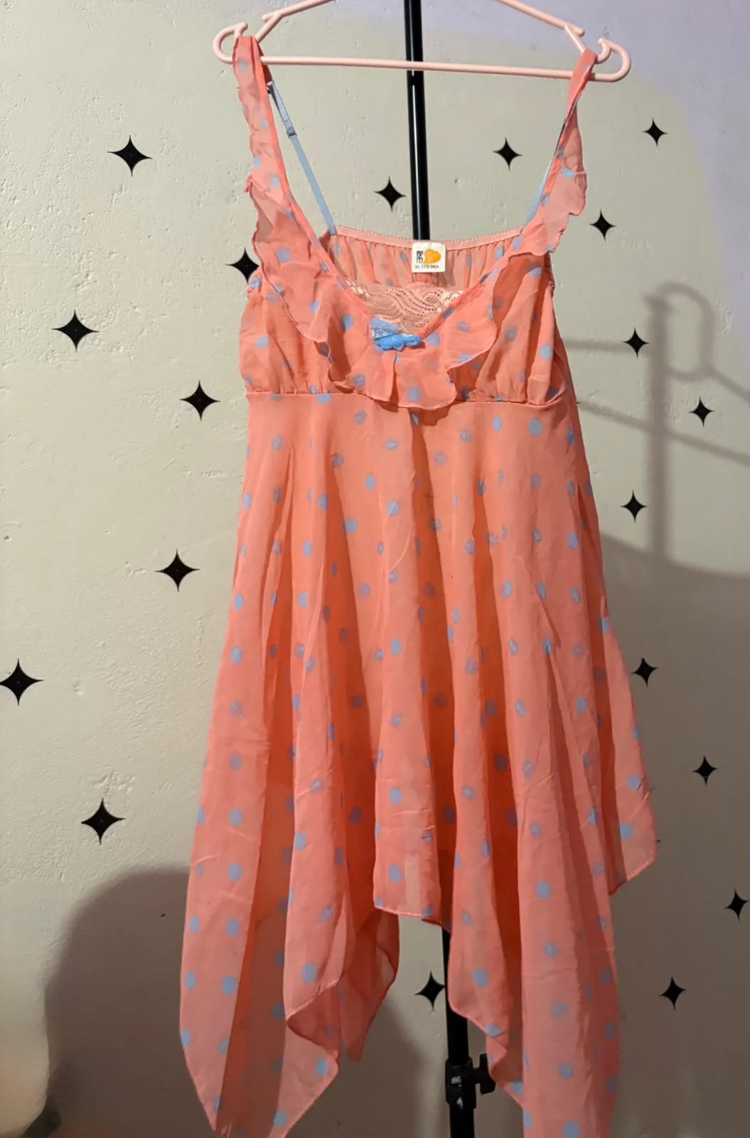 Polka Dot Chiffon Dress