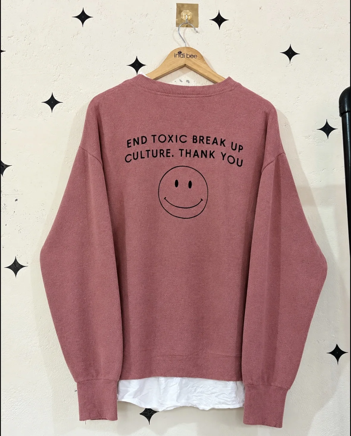 Pink Graphic Sweater