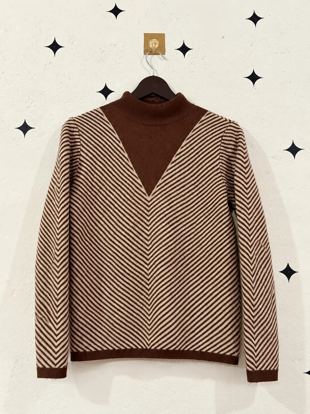 Brown Striped Sweater