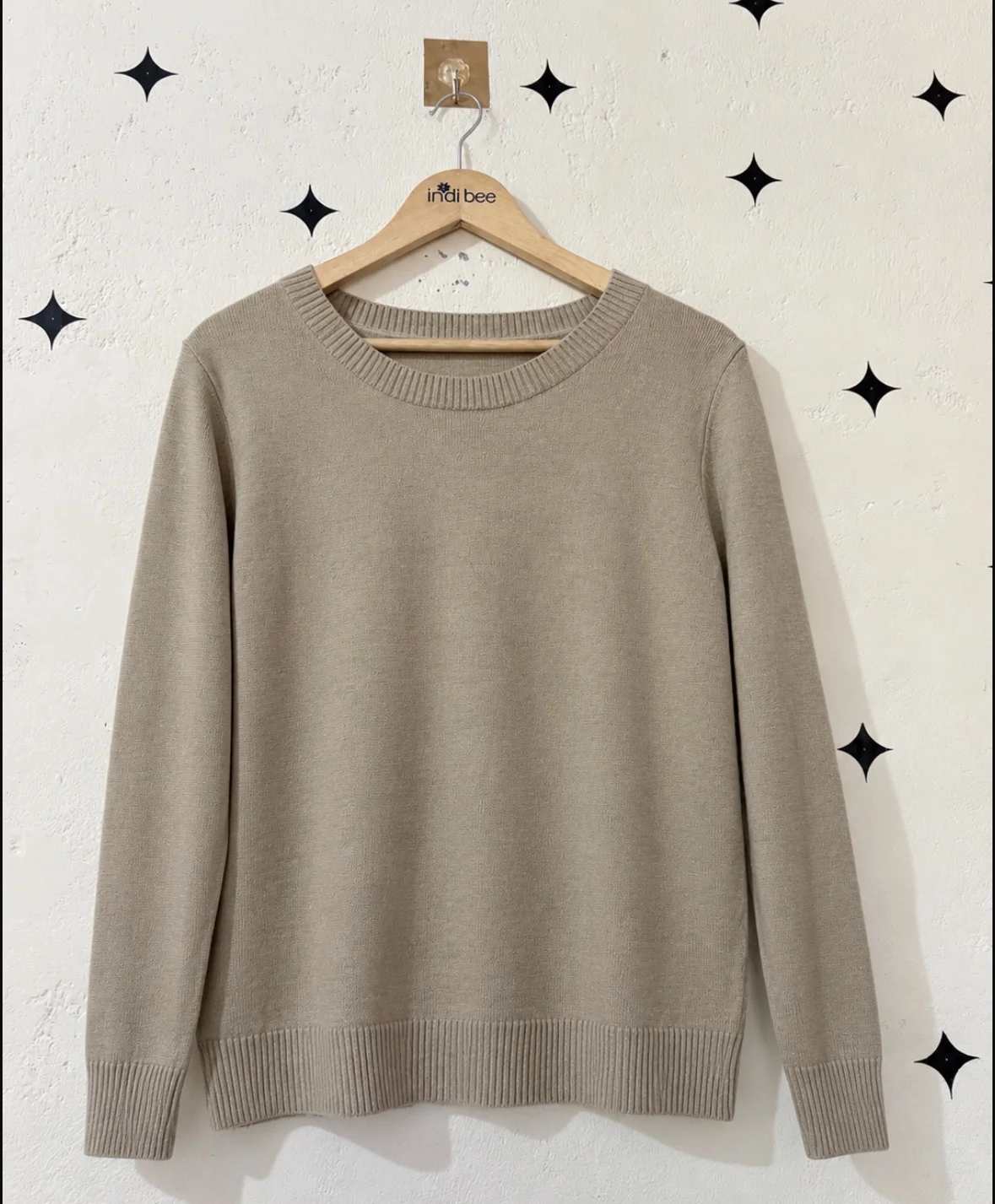 Solid Beige Sweater